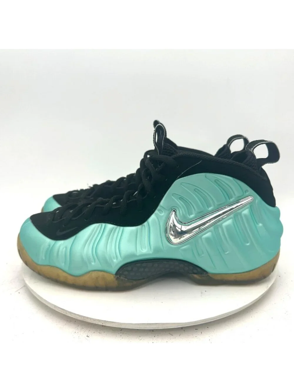 Nike Air Foamposite Pro Men Size 10 624041-303 Island Green Basketball Shoes